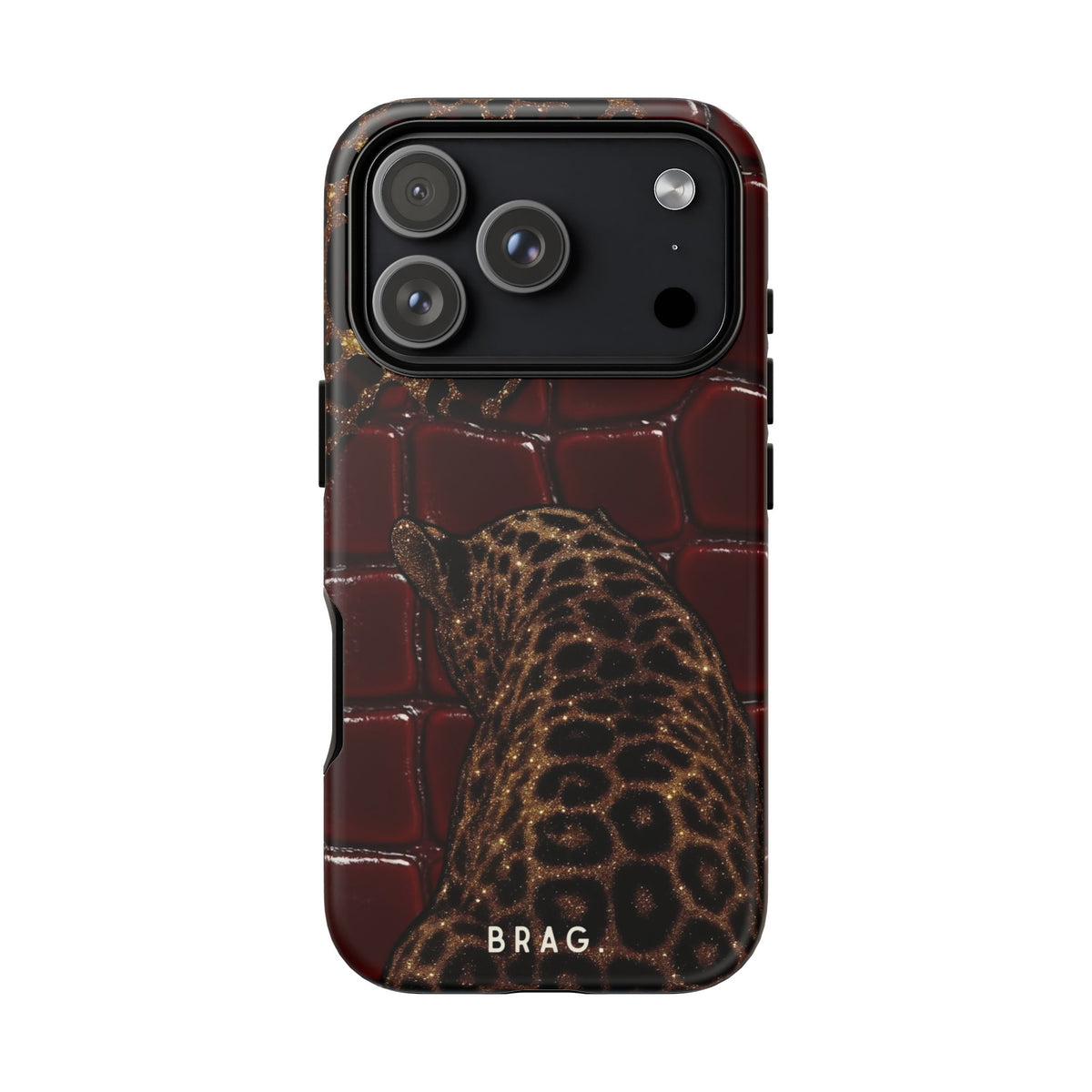 Leopard Lounge Tough Phone Case – Shockproof Protective iPhone Cover