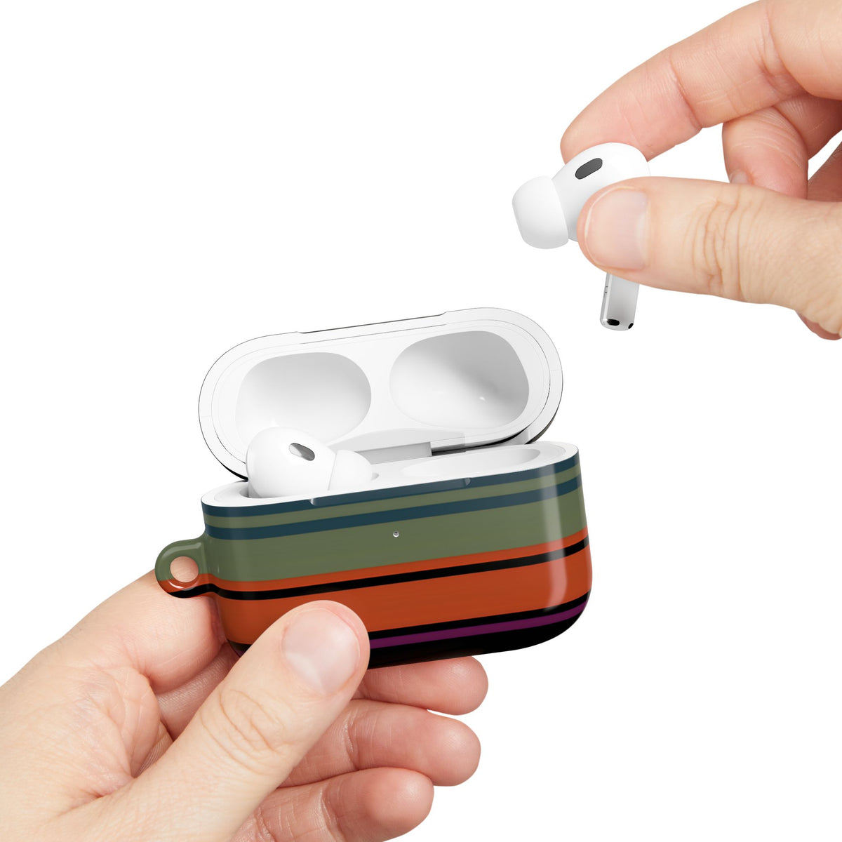 Market Stripe AirPod Case – Slim Protective Charging Case