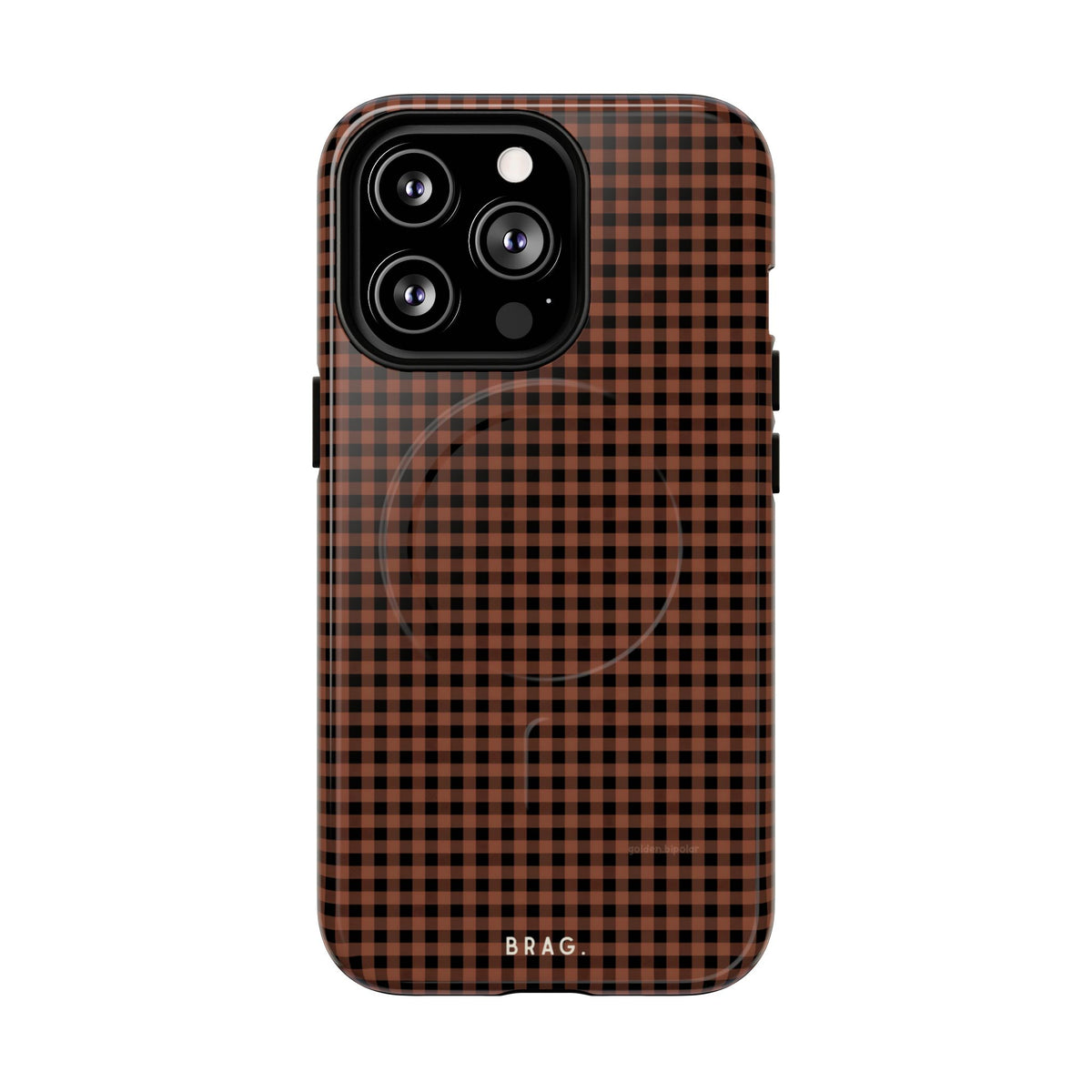 Cafe Check MagSafe Tough Phone Case — Magnetic Protective Cover