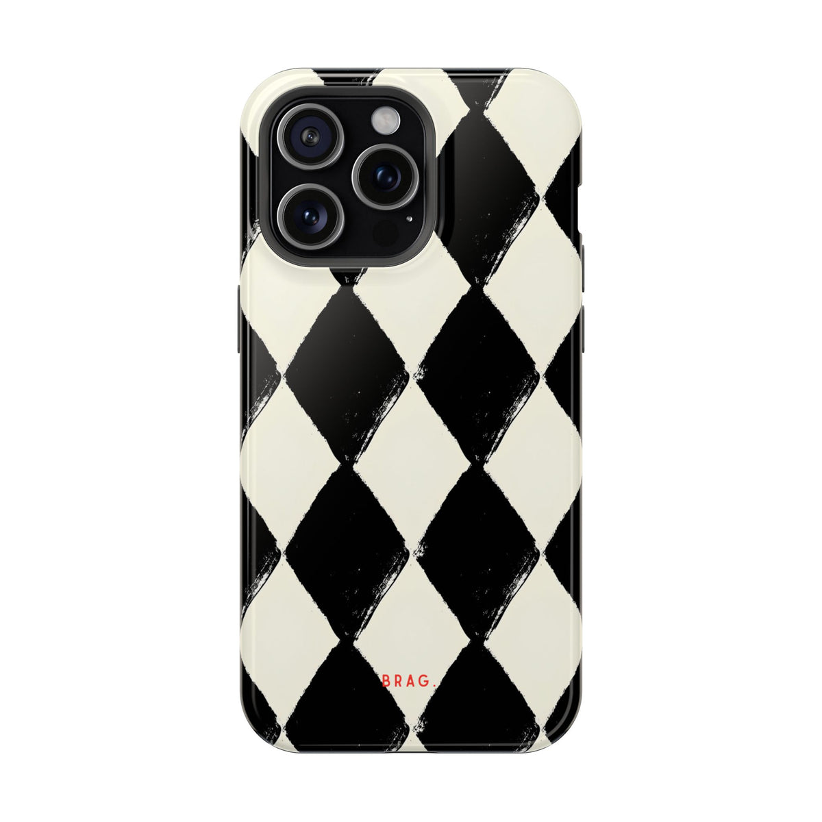 Ivory Harlequin Magnetic Impact-Resistant Phone Case