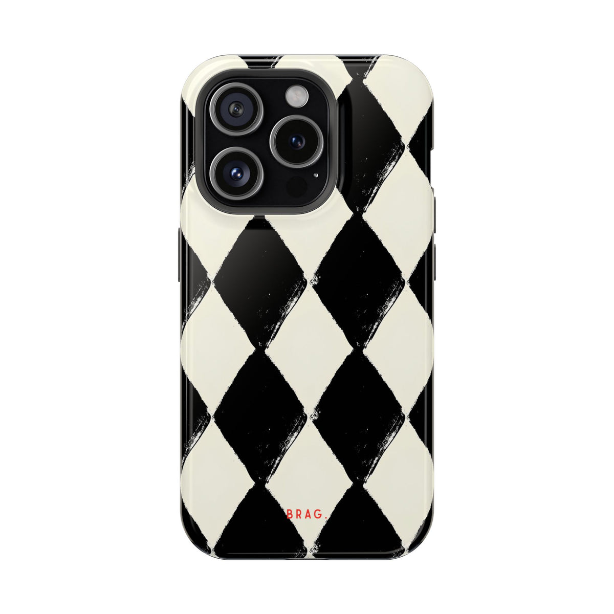 Ivory Harlequin Magnetic Impact-Resistant Phone Case