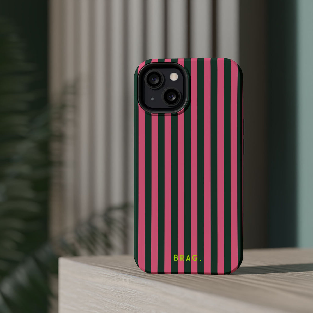 Flamingo Stripe Magnetic Impact-Resistant Phone Case