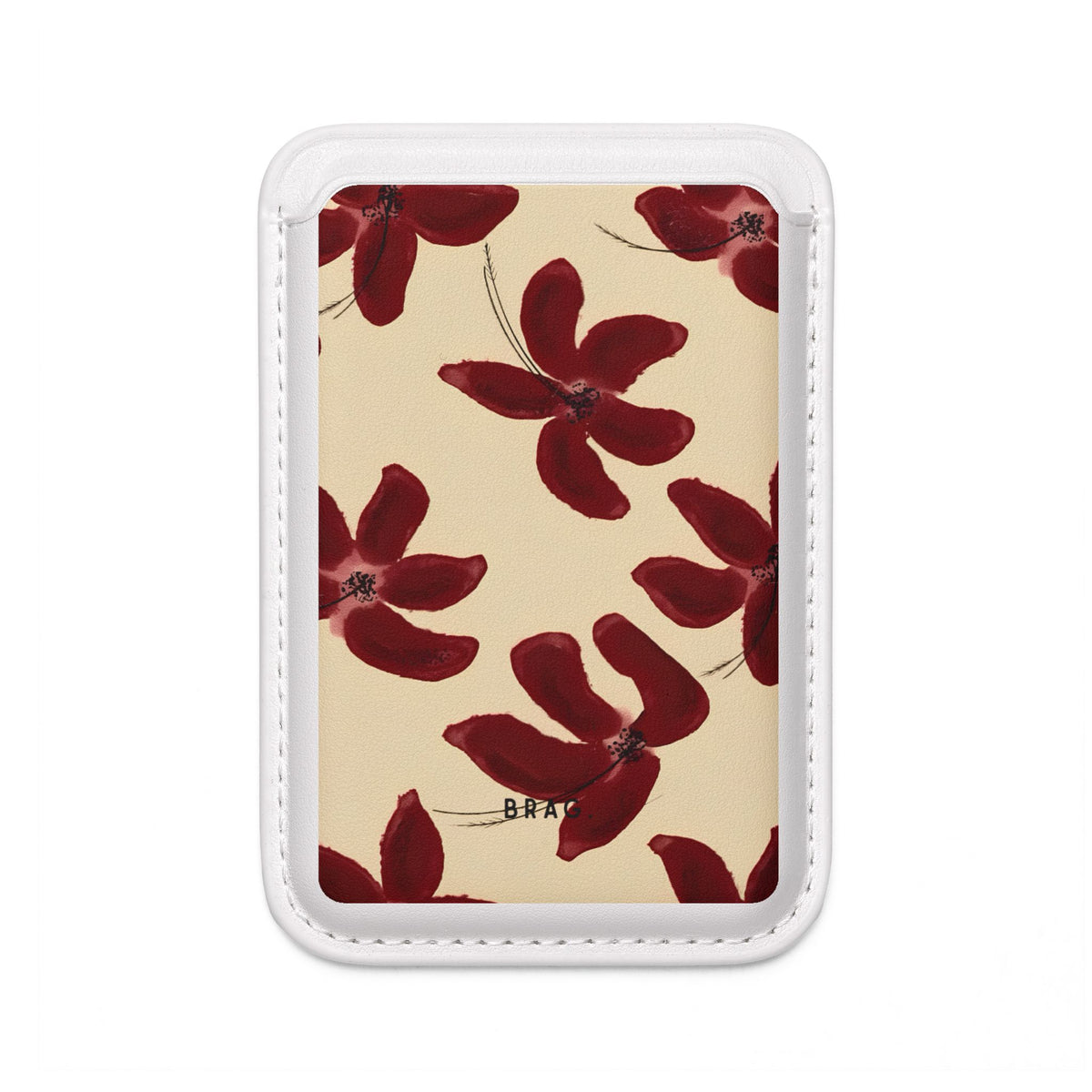 Cherry Bloom MagSafe Vegan Wallet — Slim Phone Card Holder