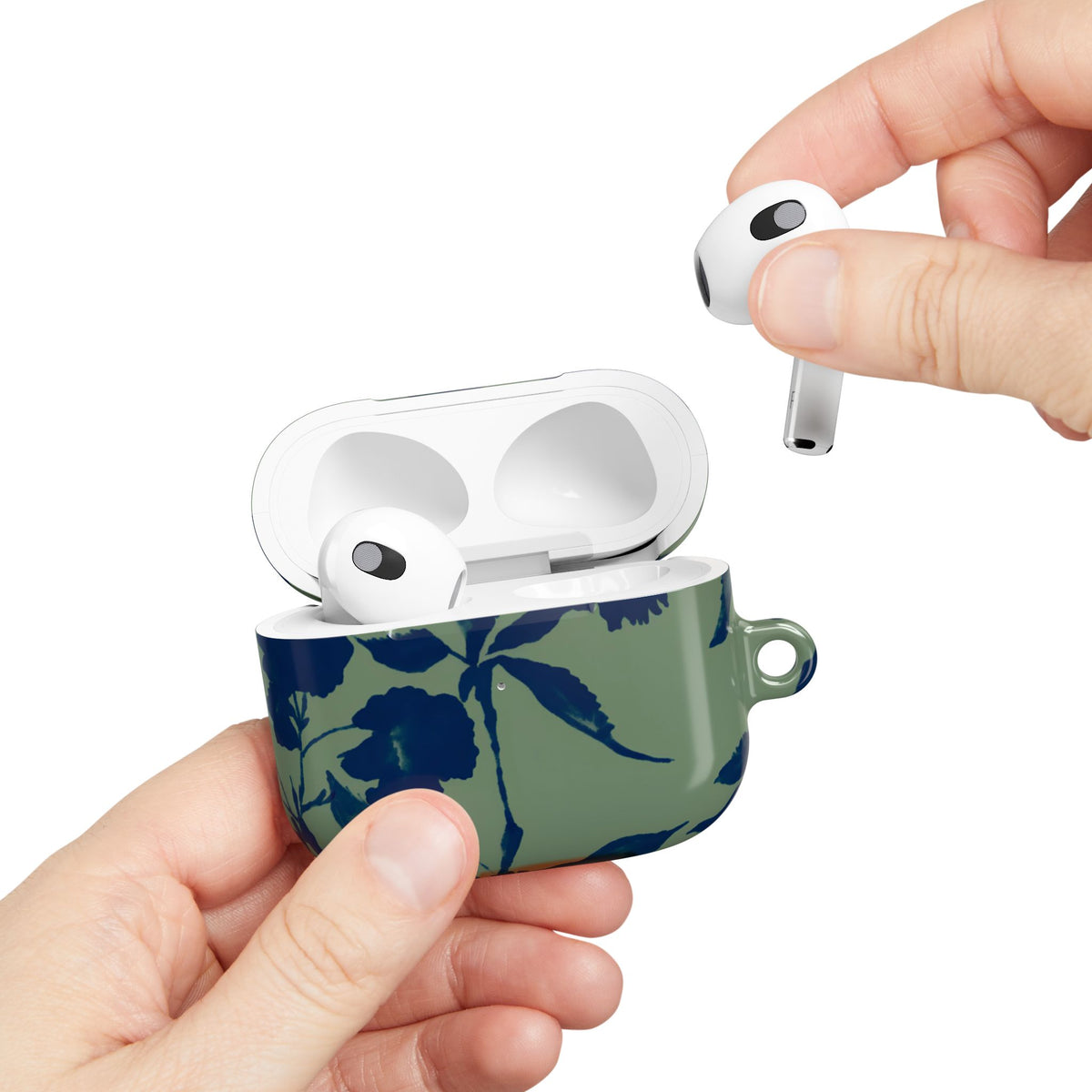 Sage Bloom AirPod Case – Slim Protective Charging Case