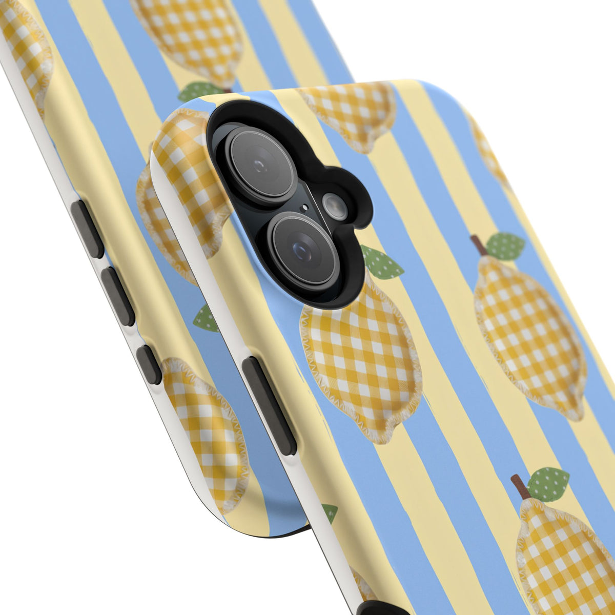 Lemon checks Magnetic Impact-Resistant Phone Case