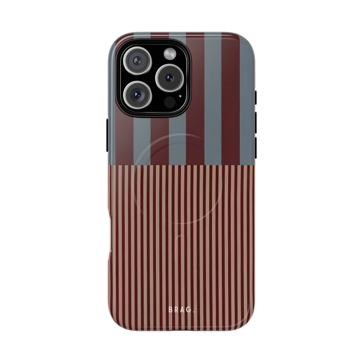 Candy Stripe MagSafe Tough Phone Case — Magnetic Protective Cover