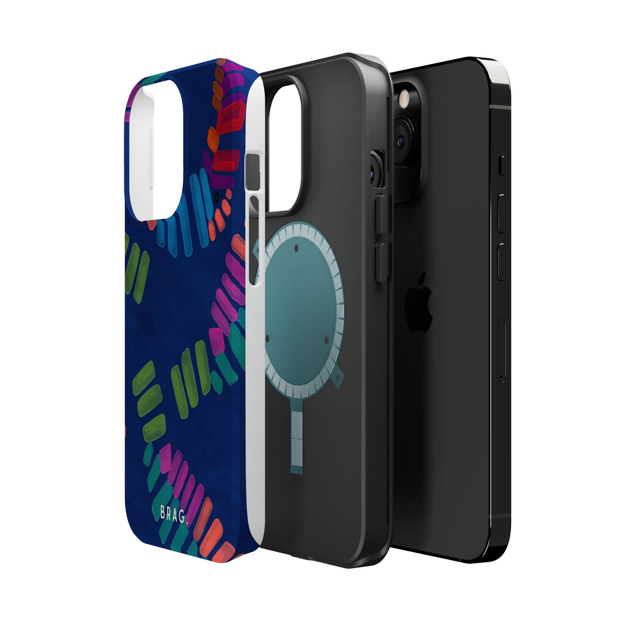 Blue Palm Magnetic Impact-Resistant Phone Case