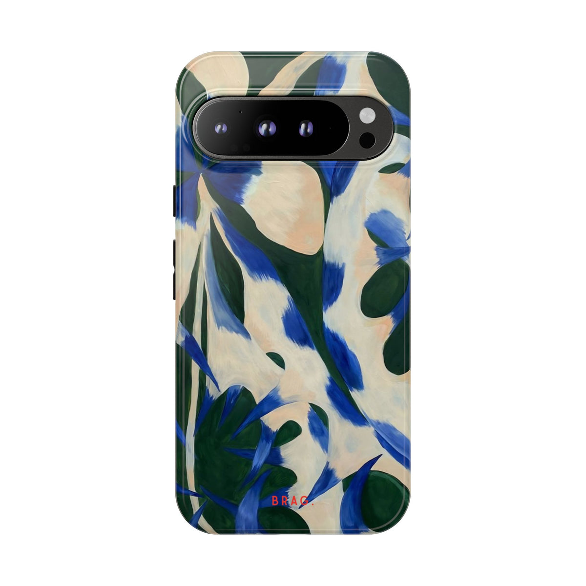 Blue Garden Tough Phone Case – Shockproof Protective iPhone Cover