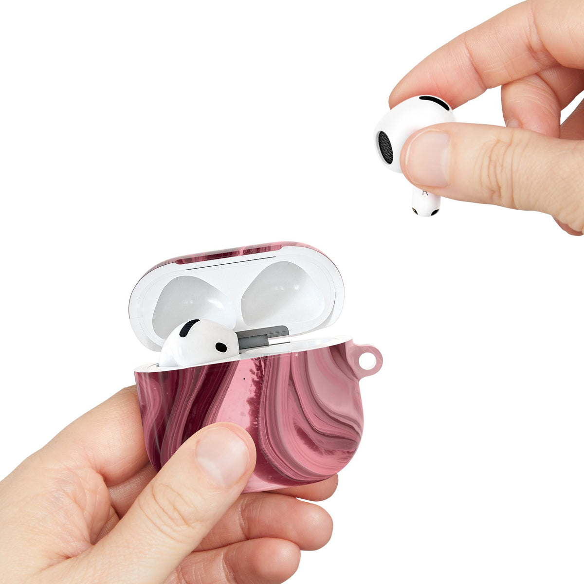 Cherry Smoke AirPod Case – Slim Protective Charging Case