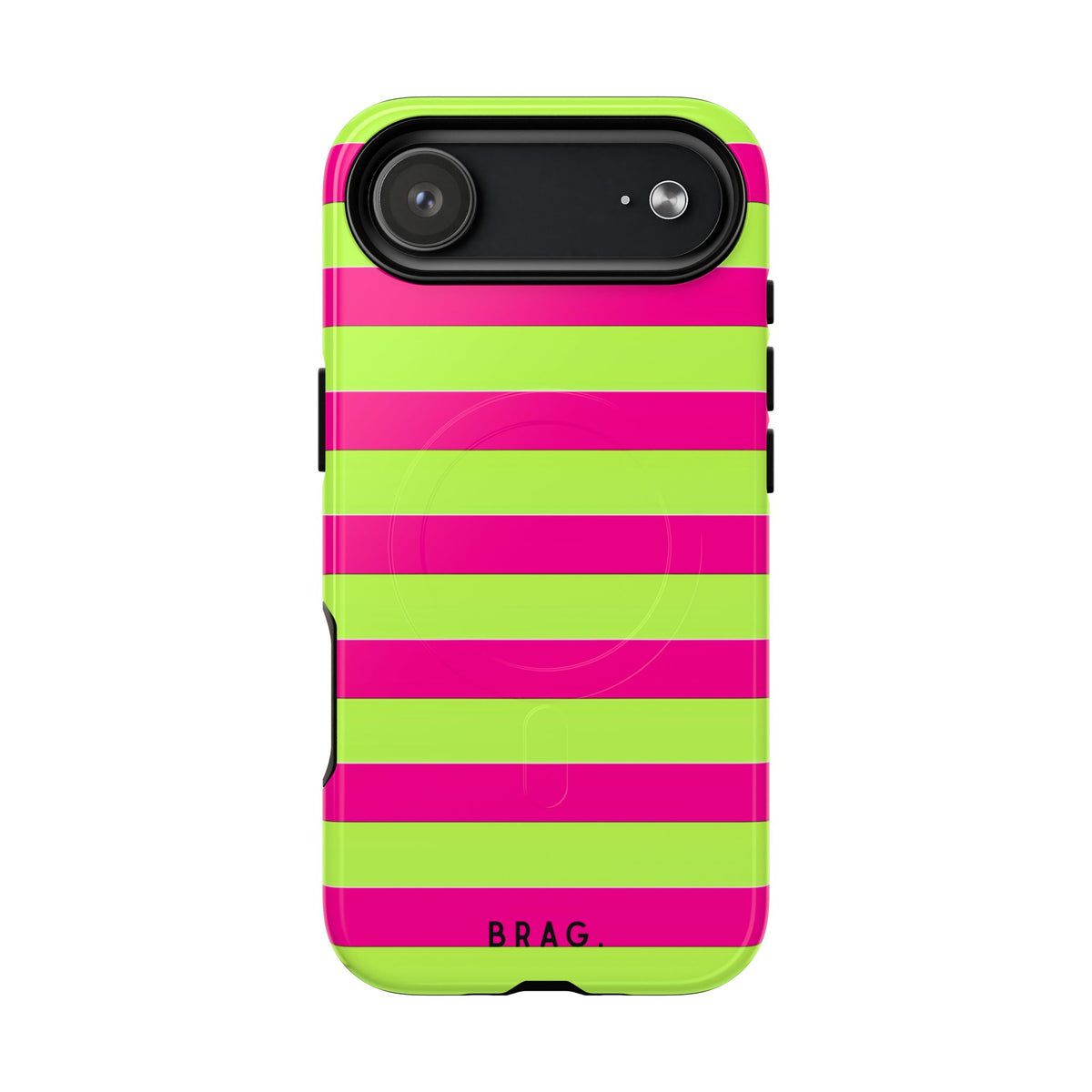 Electric Lime MagSafe Tough Phone Case — Magnetic Protective Cover