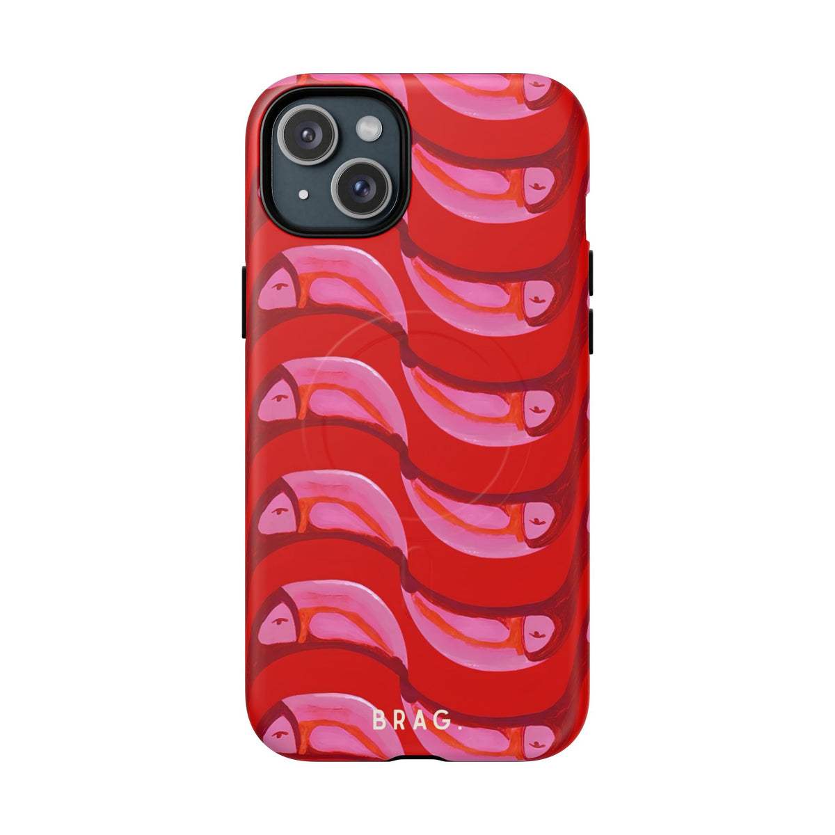 Pink Current MagSafe Tough Phone Case — Magnetic Protective Cover