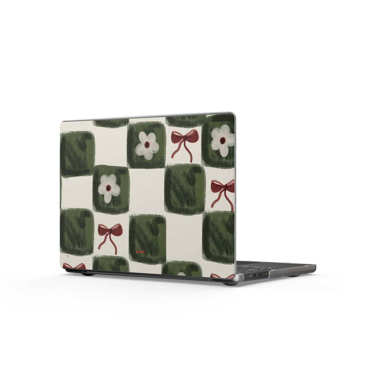 Garden Mosaic Matte MacBook Case — Slim Protective Laptop Cover