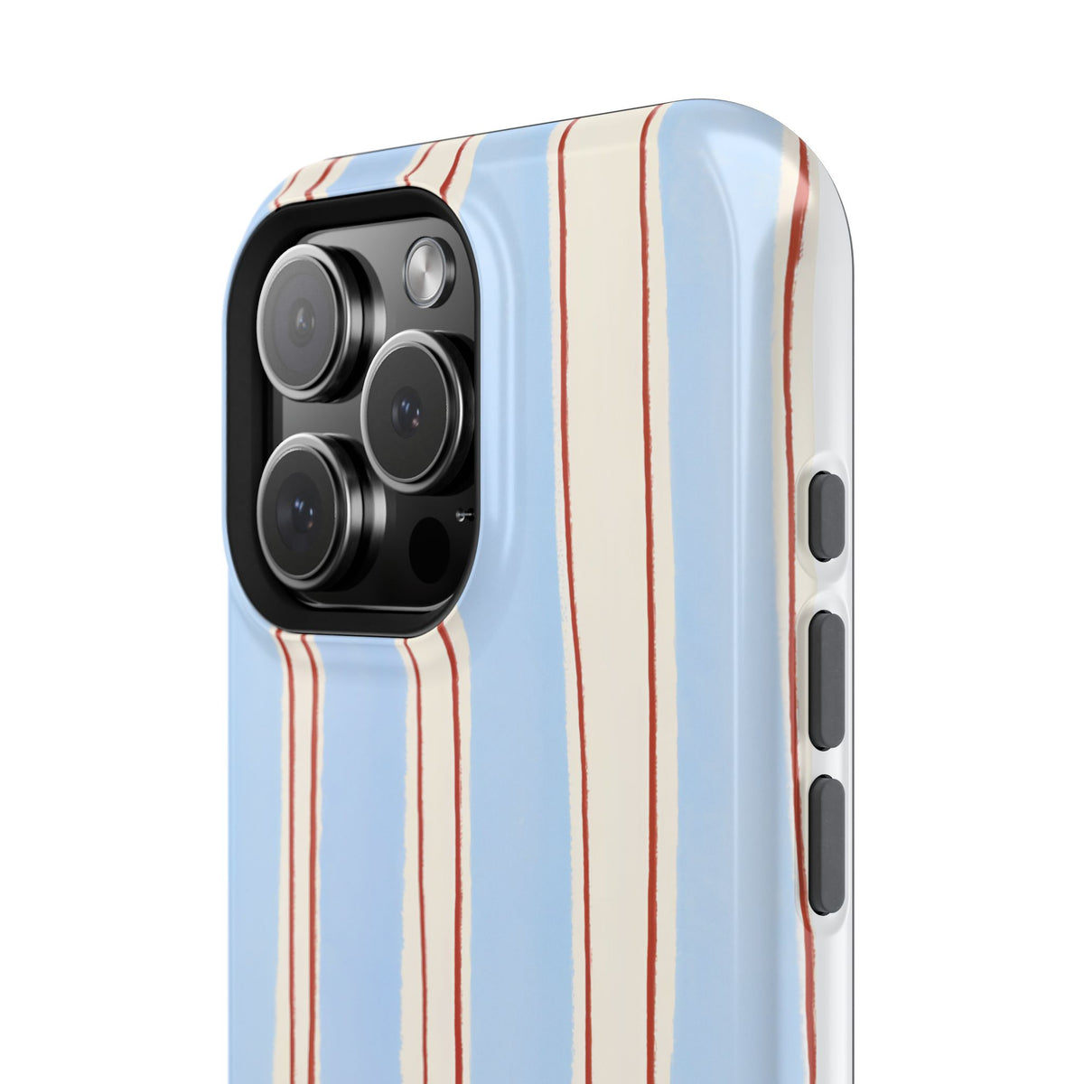 Blue Linen Magnetic Impact-Resistant Phone Case