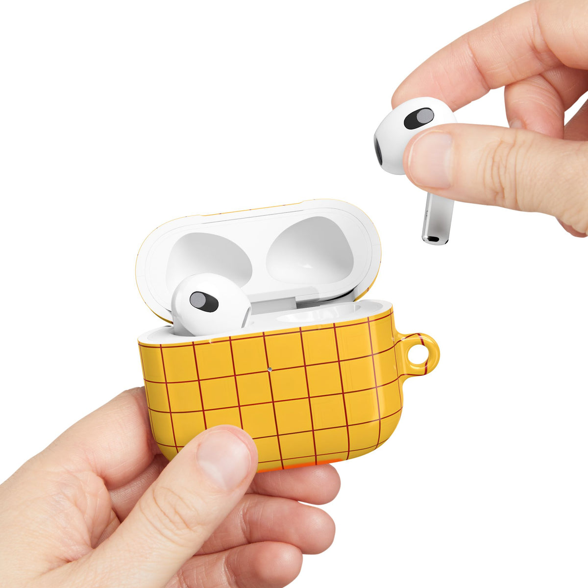 Cheese Grid AirPod Case – Slim Protective Charging Case