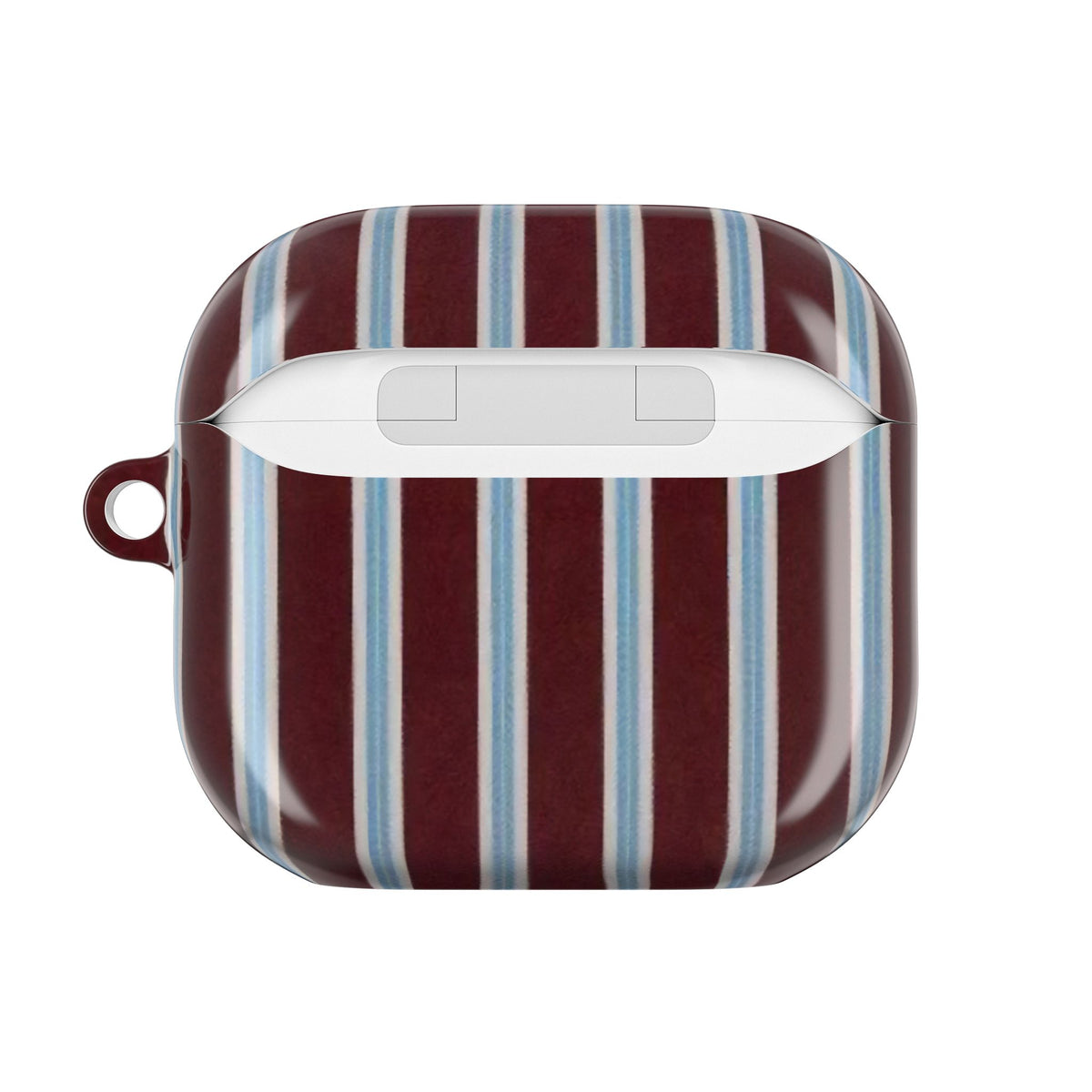 Maroon Lines AirPod Case – Slim Protective Charging Case