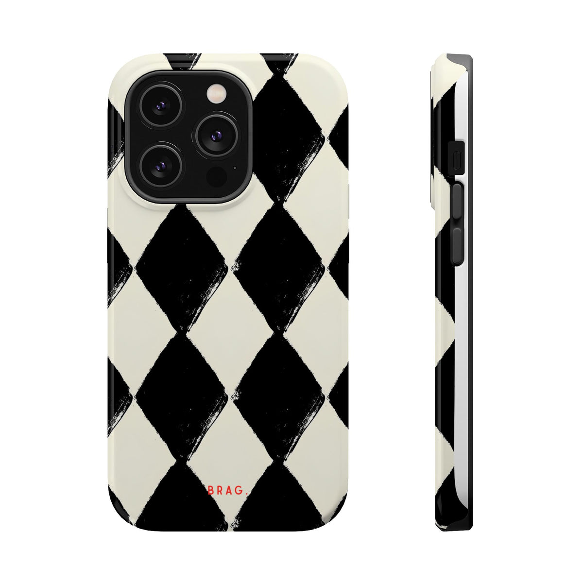 Ivory Harlequin Magnetic Impact-Resistant Phone Case