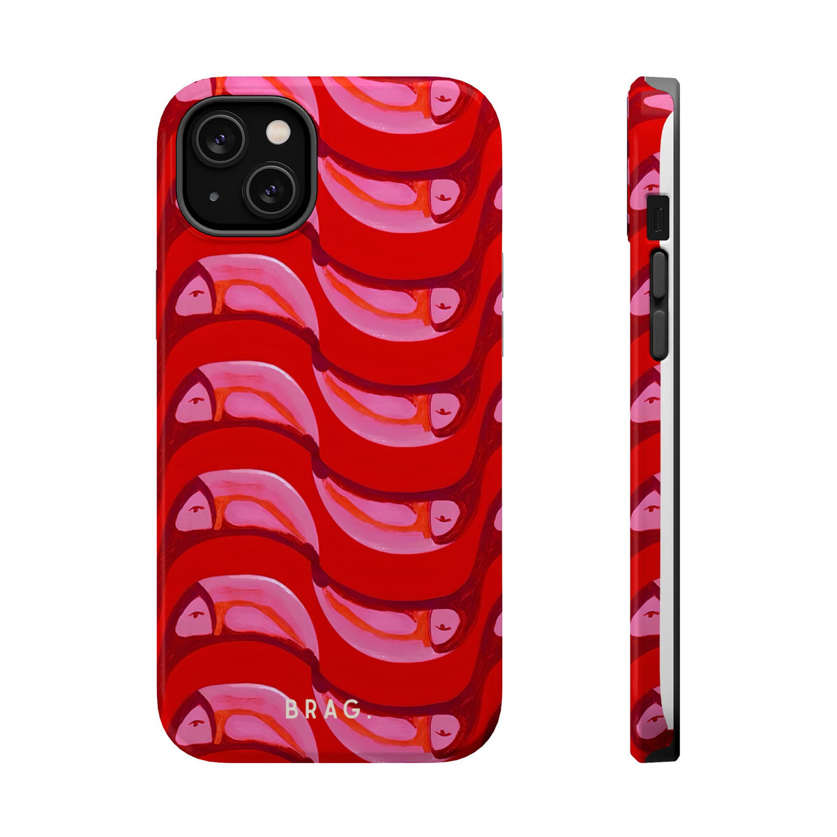 Pink Current Magnetic Impact-Resistant Phone Case