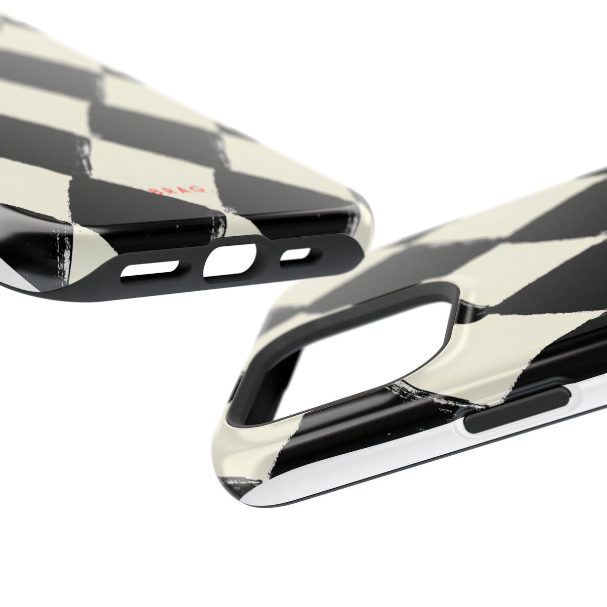 Ivory Harlequin Magnetic Impact-Resistant Phone Case