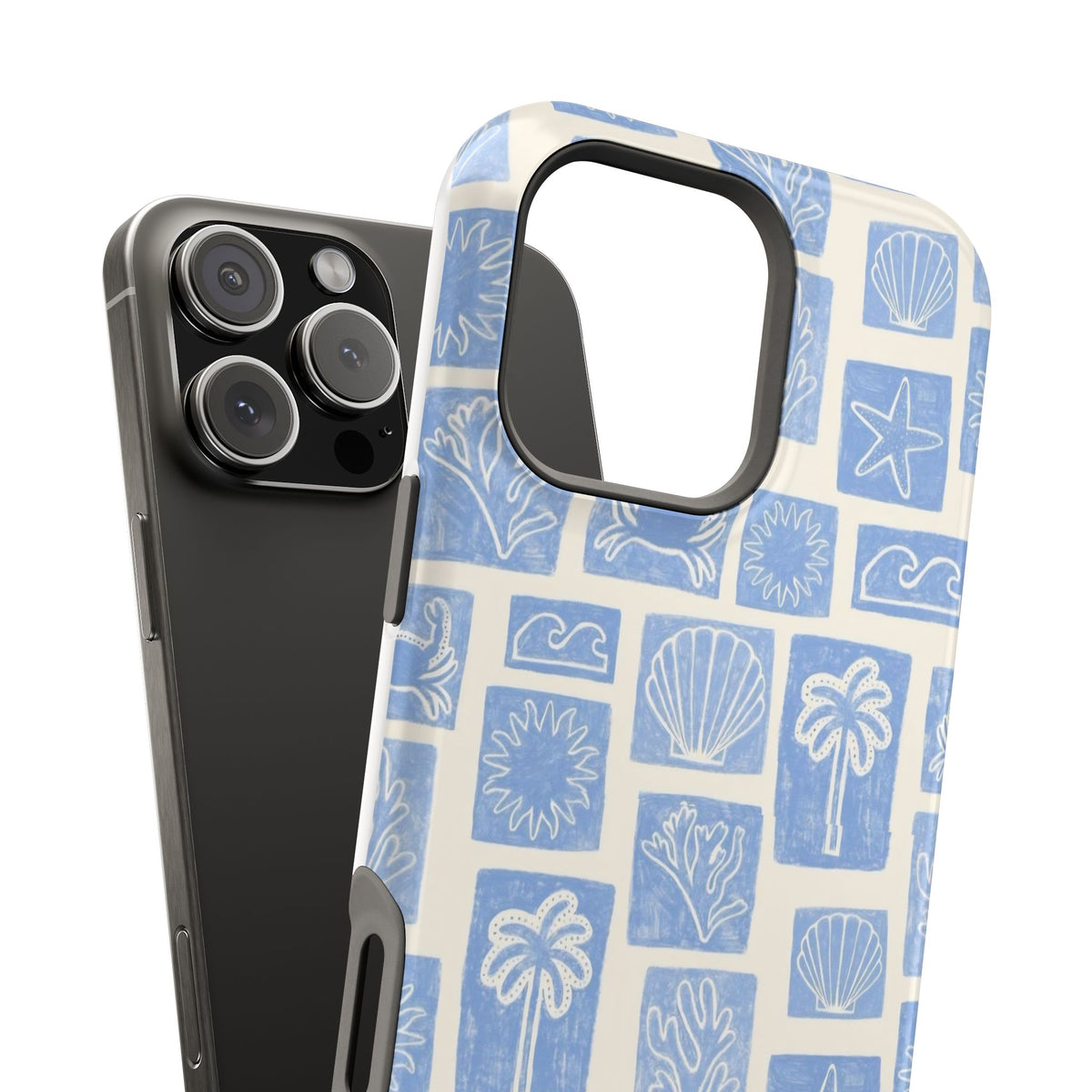 Azure Tiles Magnetic Impact-Resistant Phone Case