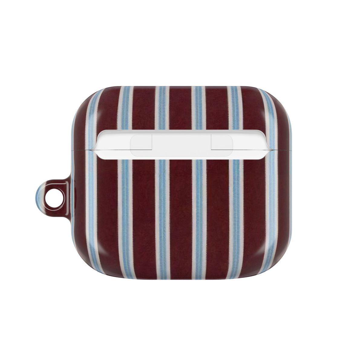 Maroon Lines AirPod Case – Slim Protective Charging Case