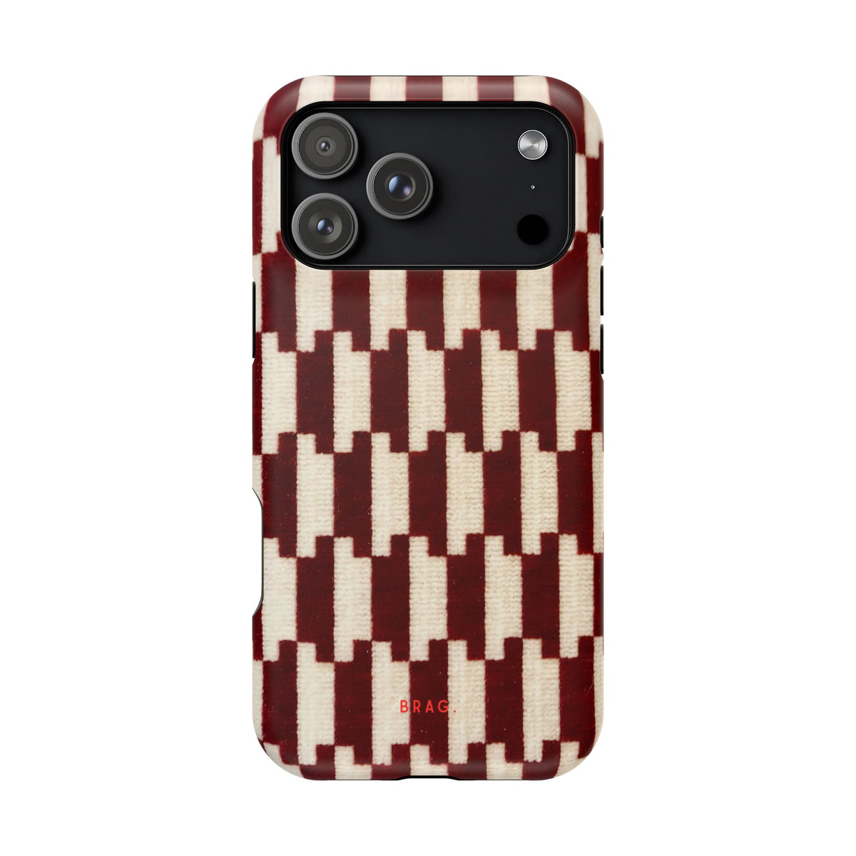 Wine & Cream Magnetic Impact-Resistant Phone Case