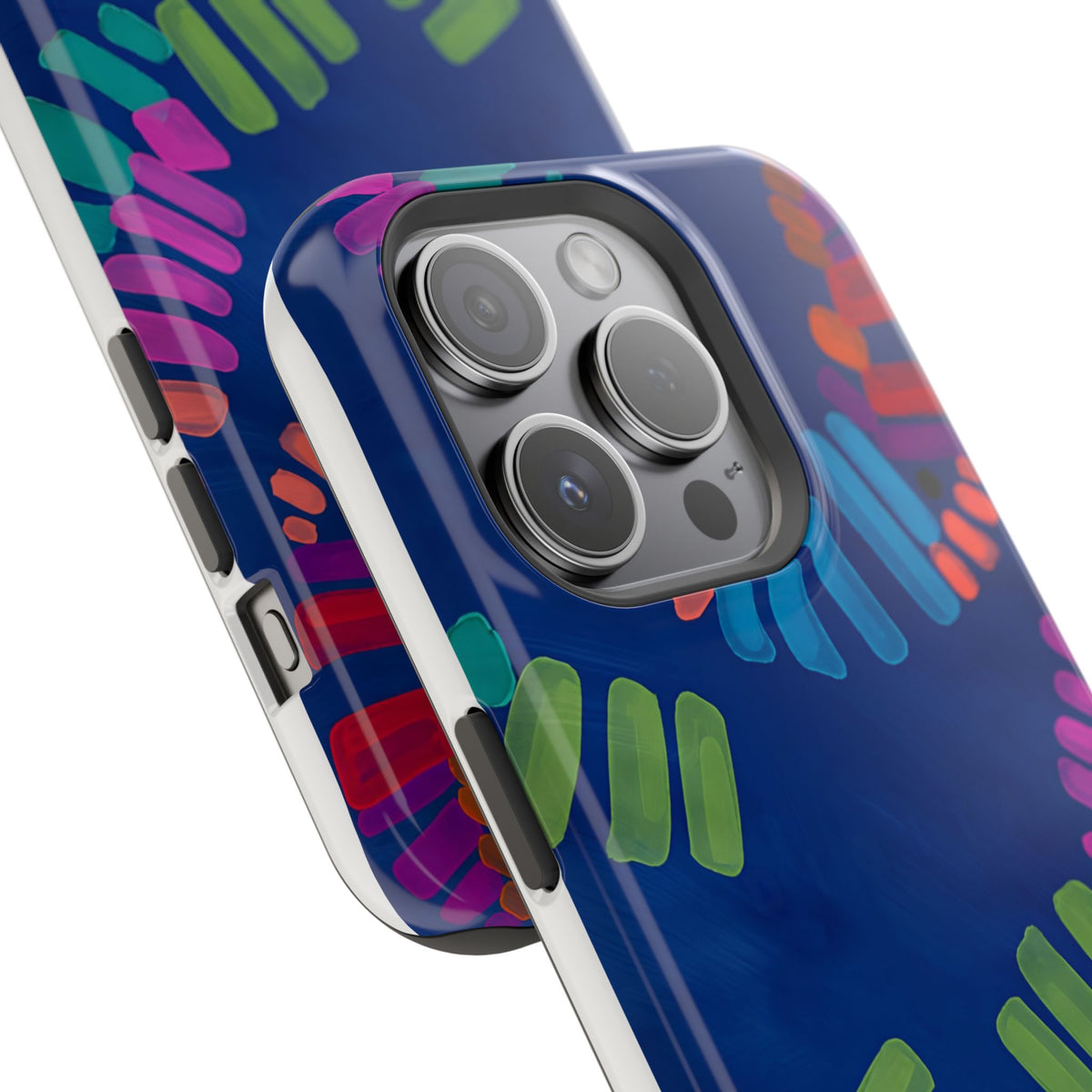 Blue Palm Magnetic Impact-Resistant Phone Case