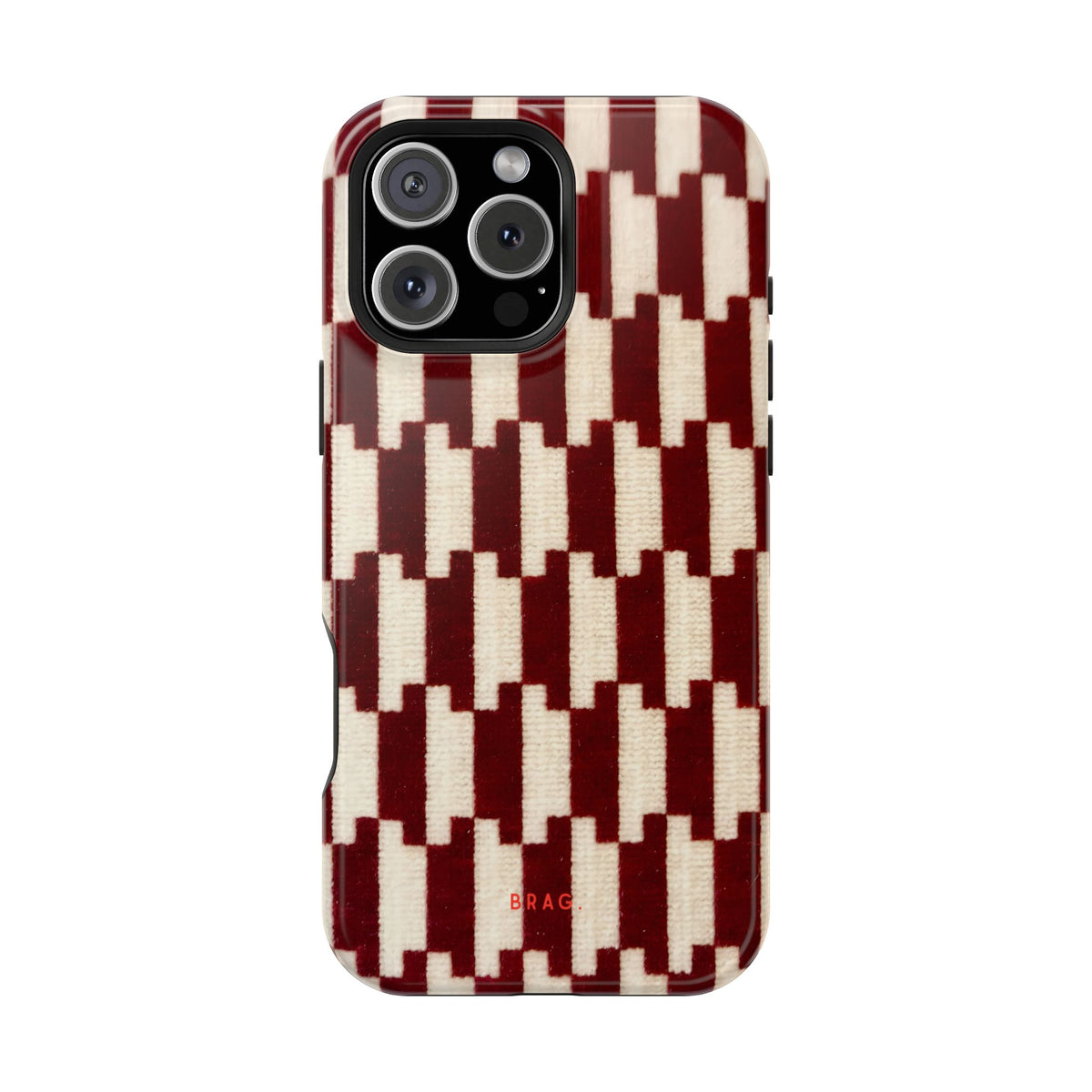 Wine & Cream Magnetic Impact-Resistant Phone Case