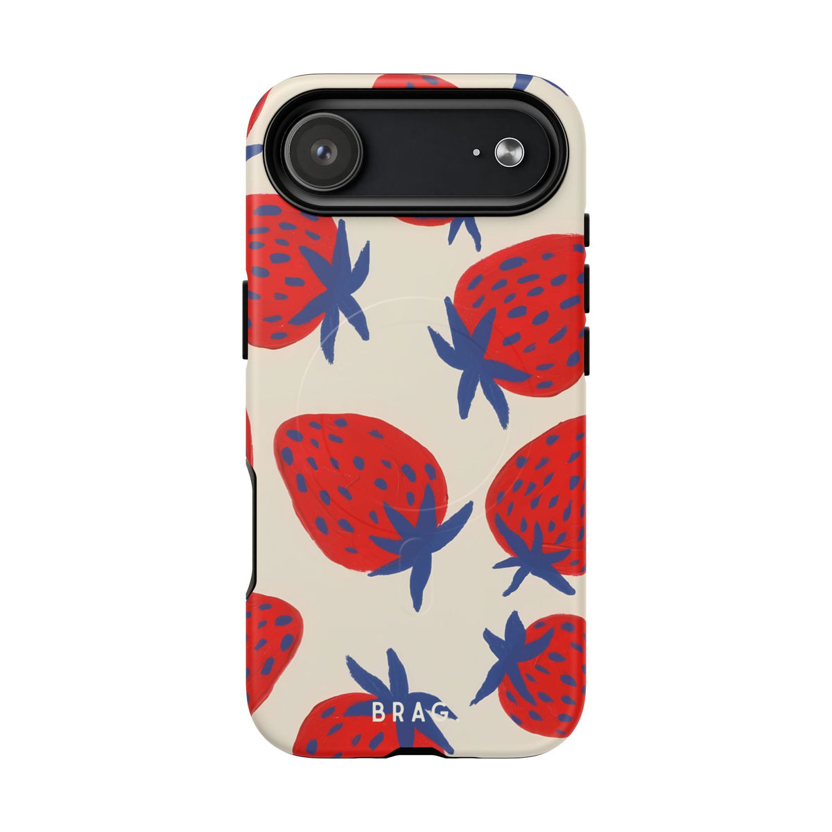 Strawberry Field MagSafe Tough Phone Case — Magnetic Protective Cover