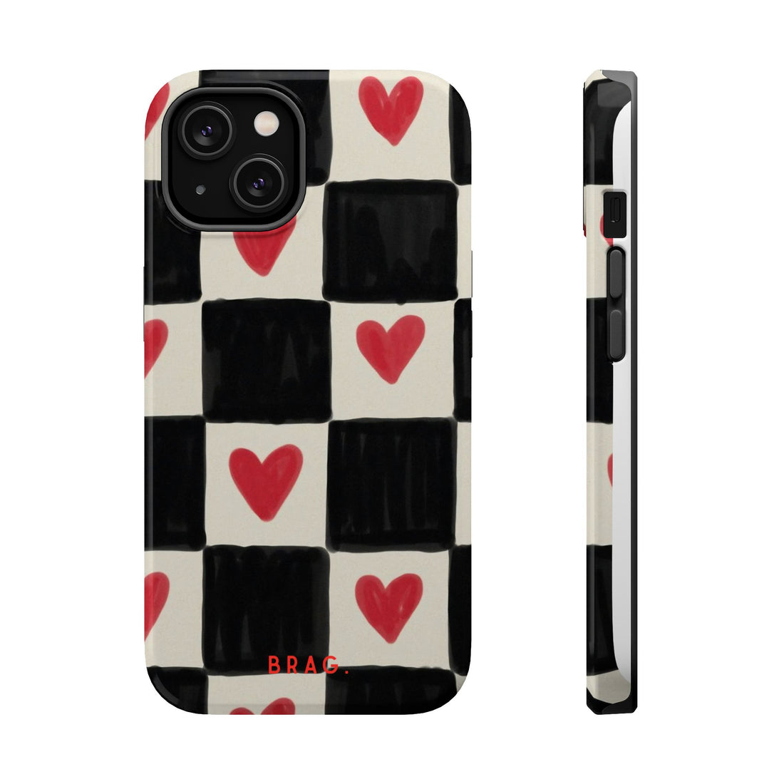 Heart Check Magnetic Impact-Resistant Phone Case