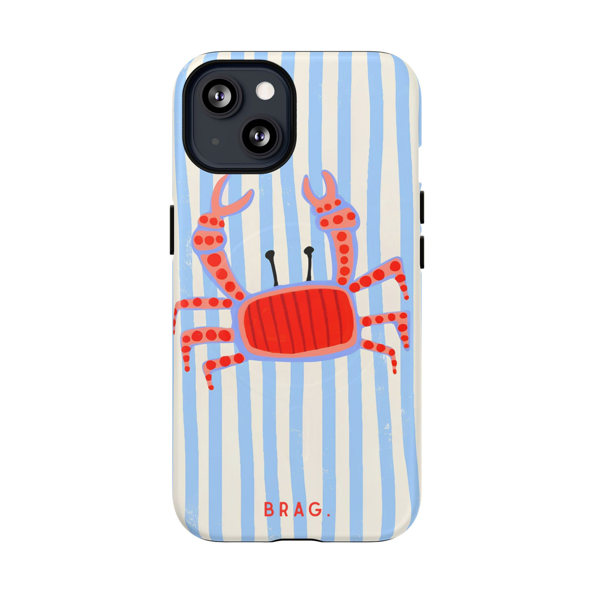 Azure Crab MagSafe Tough Phone Case — Magnetic Protective Cover