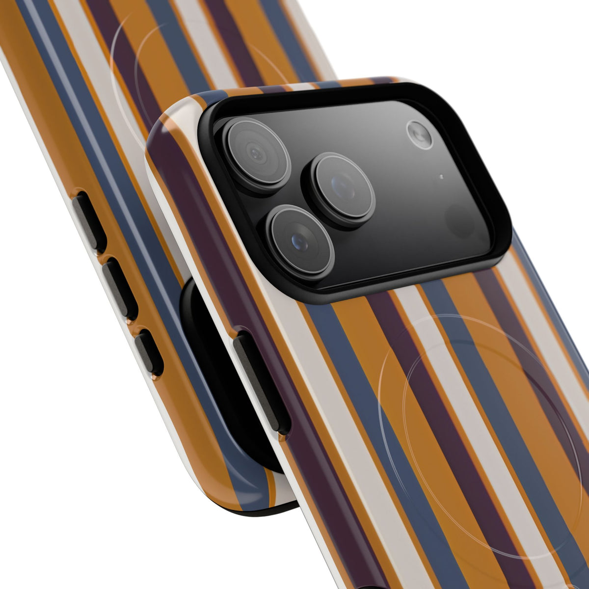 Sunset Stripe MagSafe Tough Phone Case — Magnetic Protective Cover