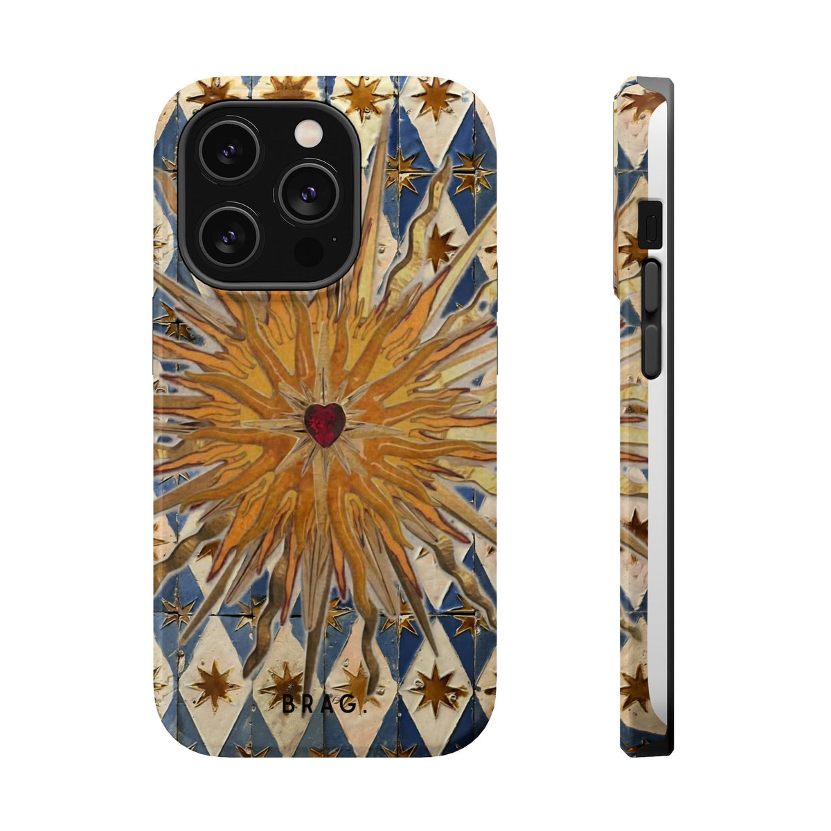 Fortune Heart Magnetic Impact-Resistant Phone Case
