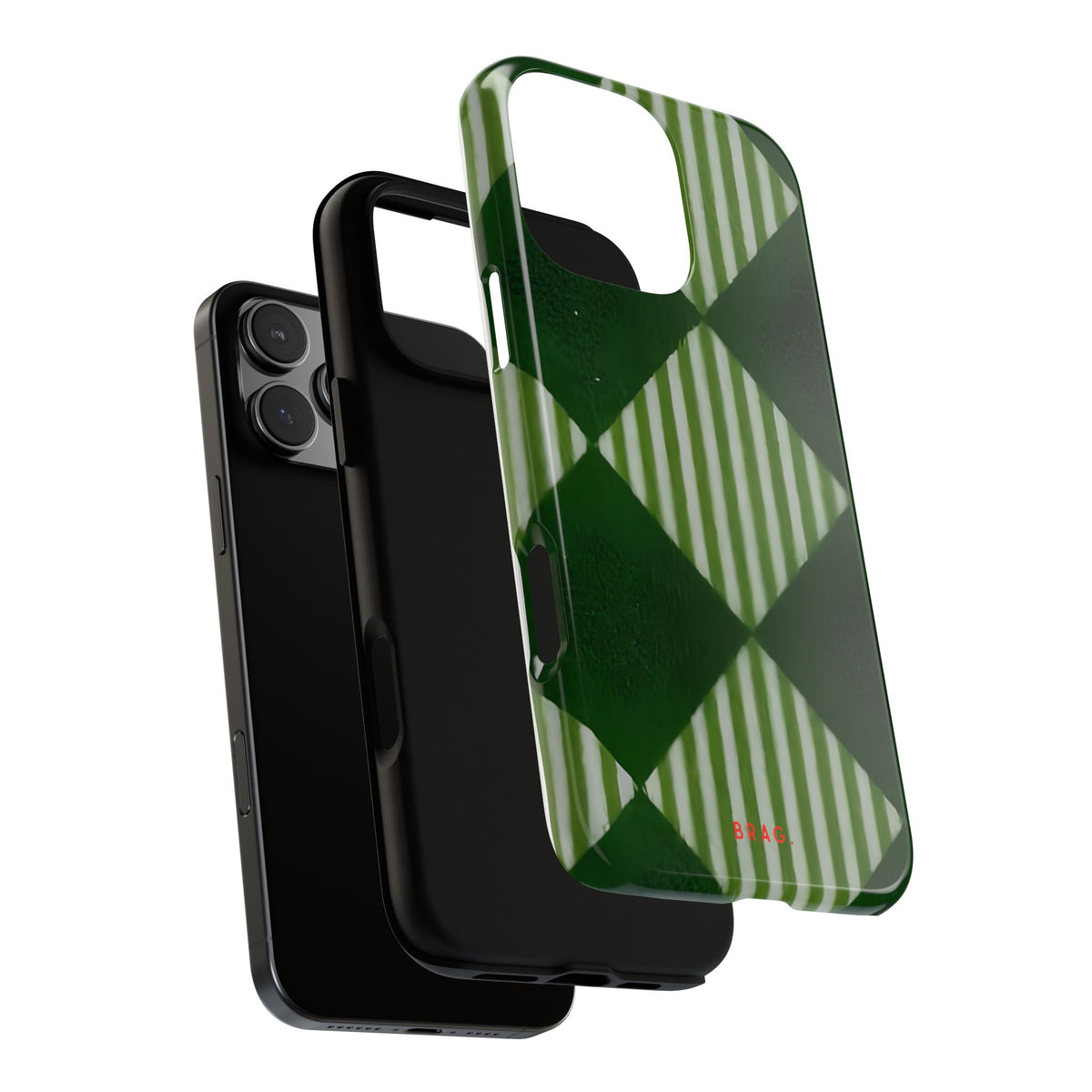 Woven Pattern Tough Phone Case – Shockproof Protective iPhone Cover