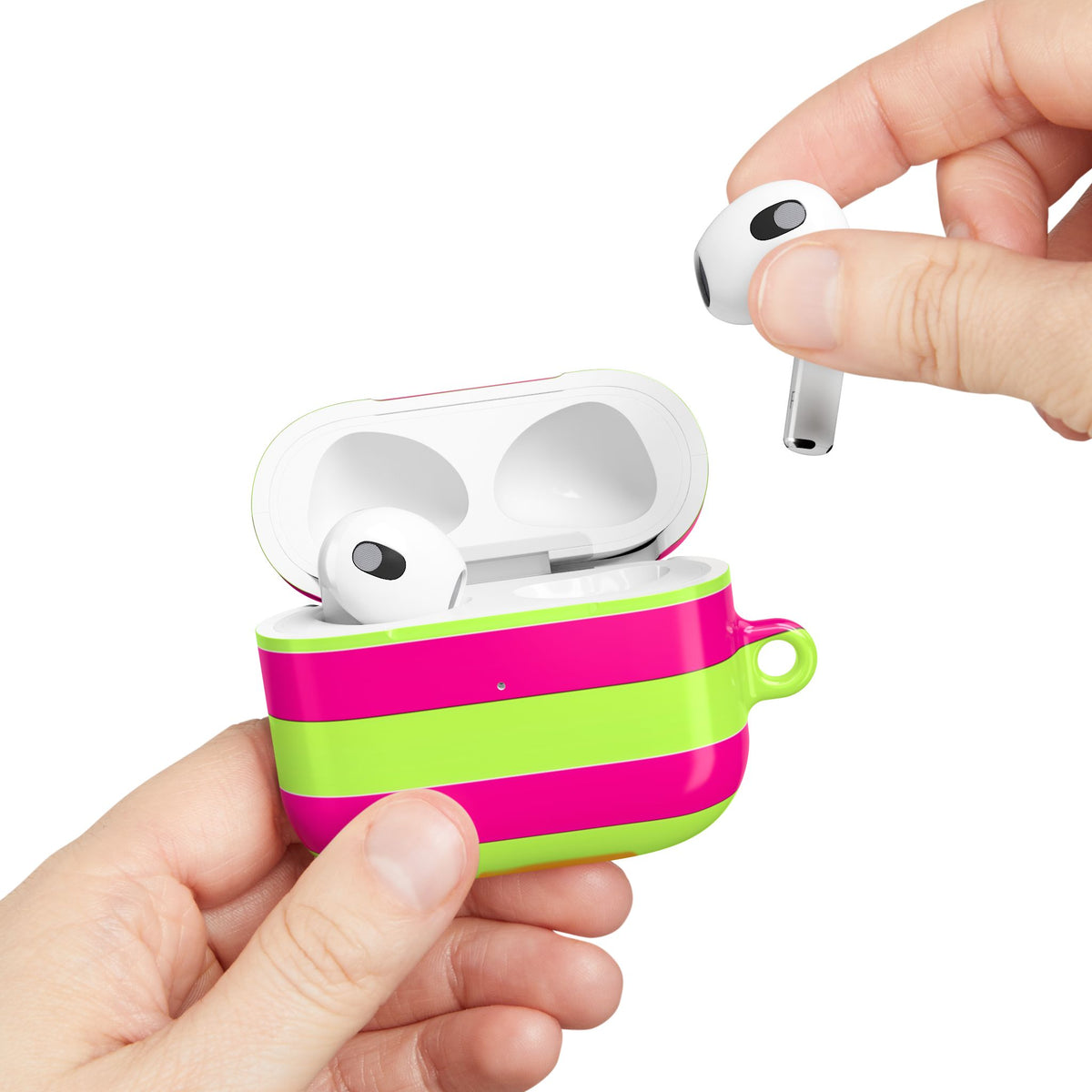 Electric Lime AirPod Case – Slim Protective Charging Case