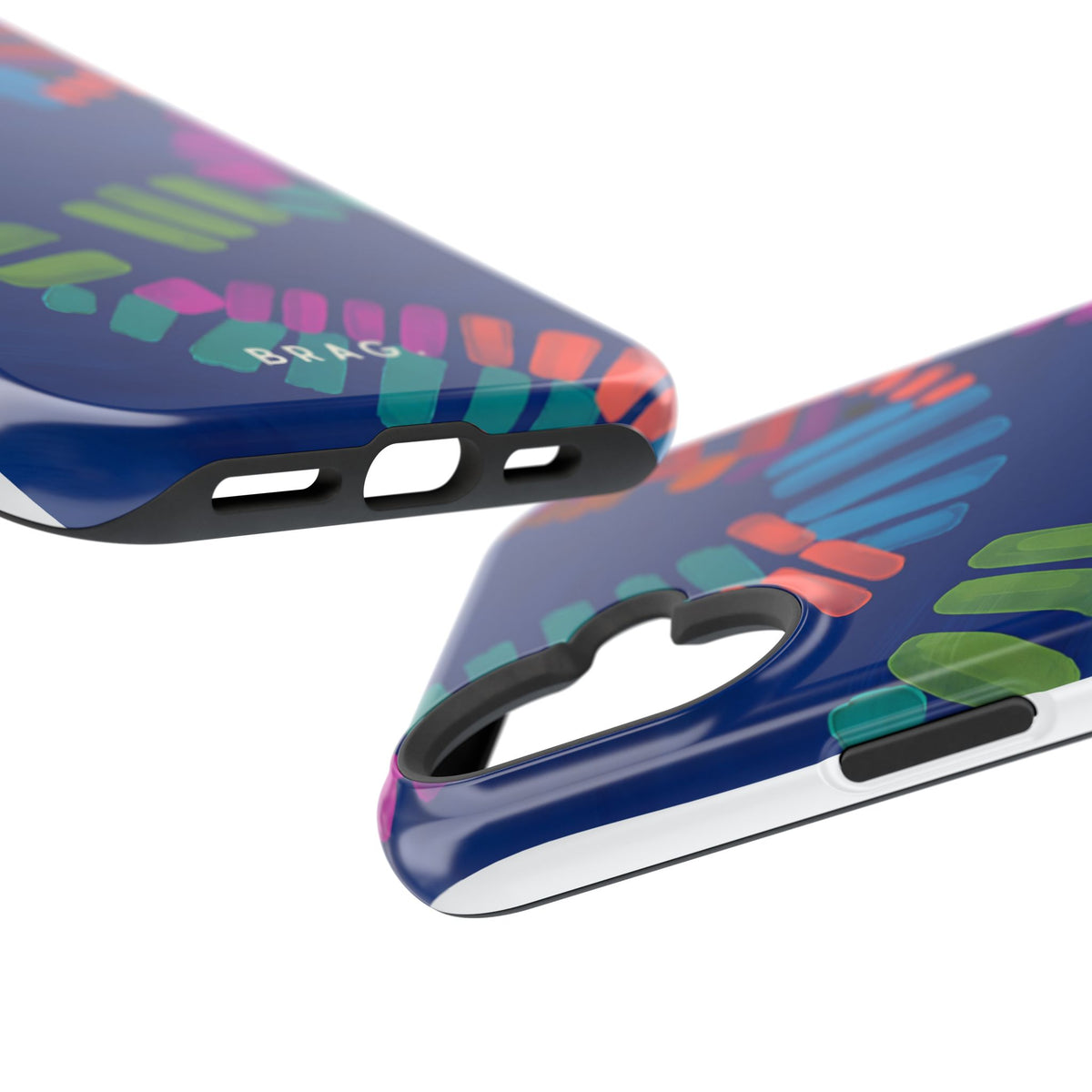 Blue Palm Magnetic Impact-Resistant Phone Case