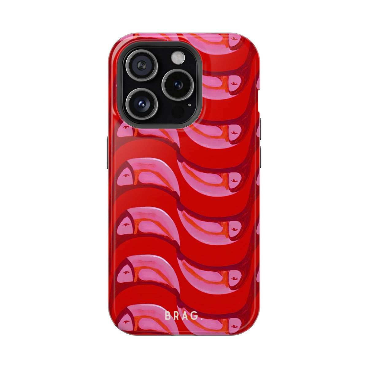Pink Current Magnetic Impact-Resistant Phone Case