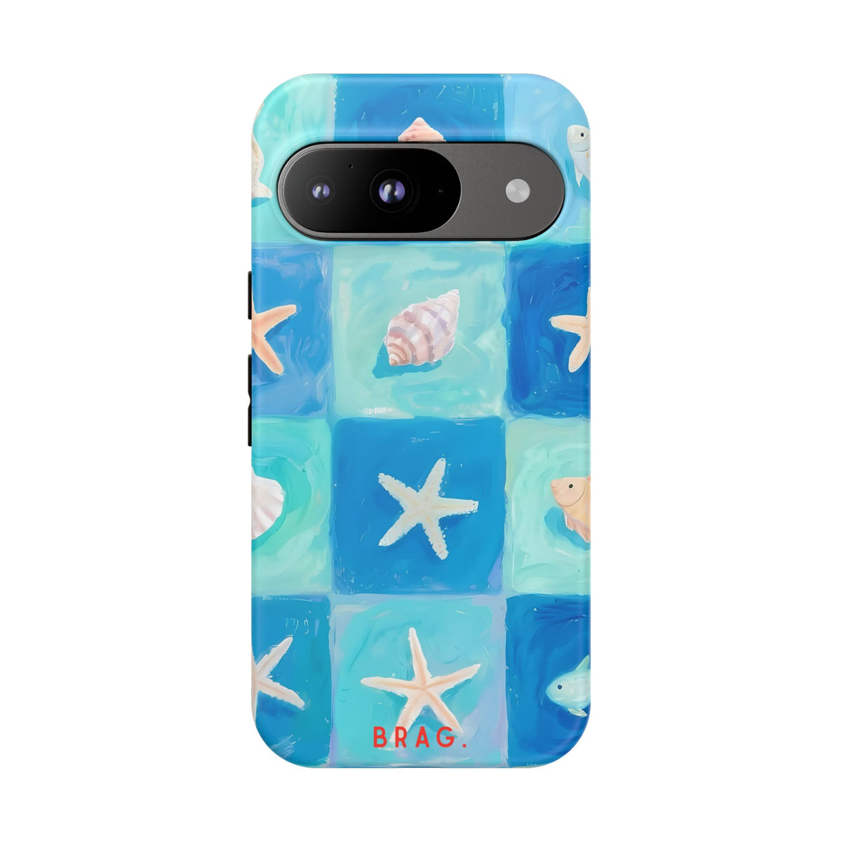 Saltwater Tiles Tough Phone Case – Shockproof Protective iPhone Cover