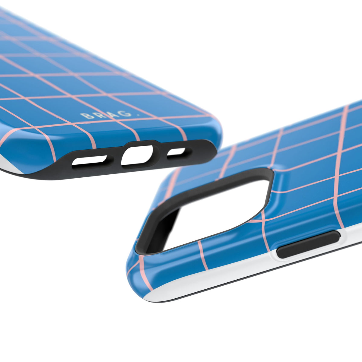 Coastal Grid Magnetic Impact-Resistant Phone Case