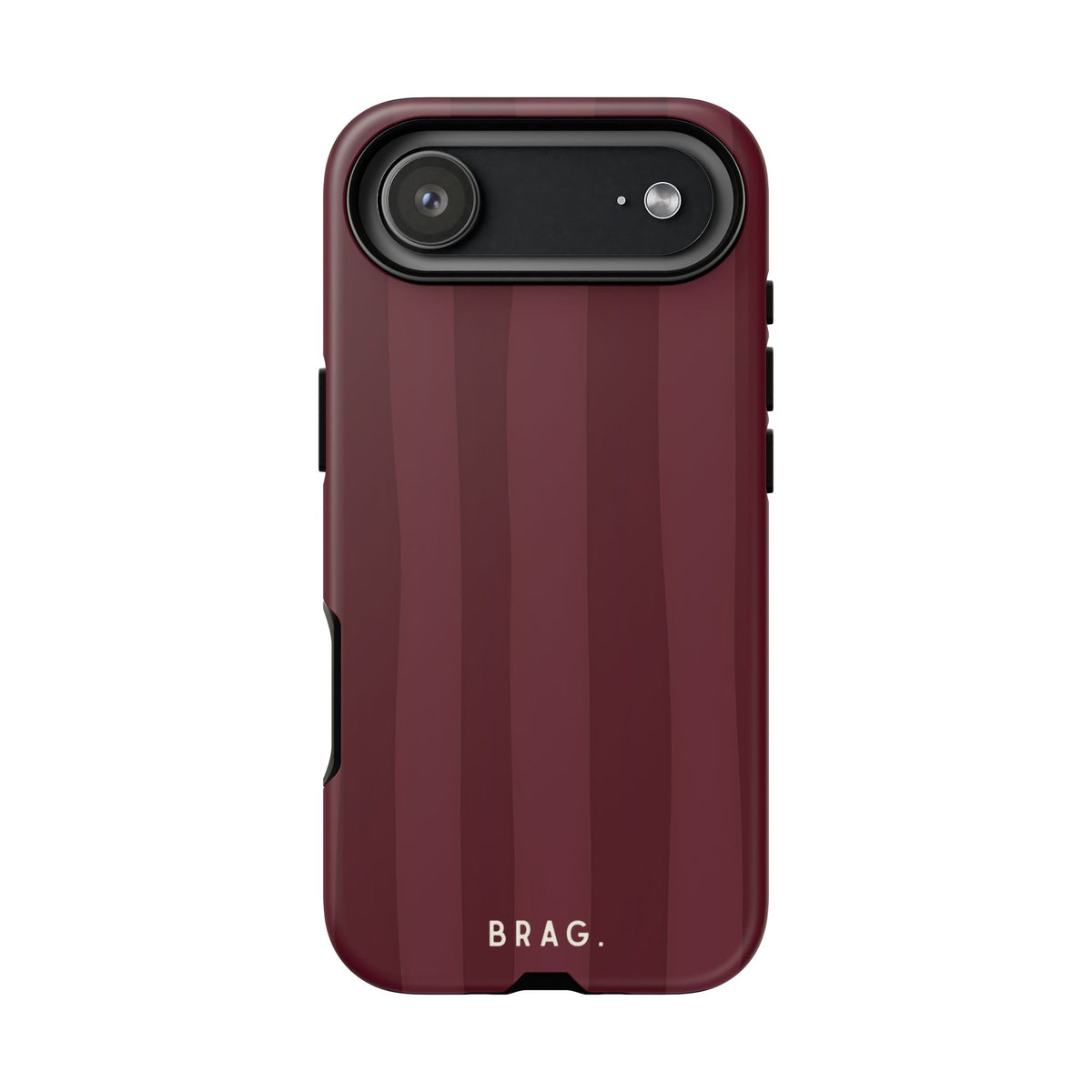 Dark Cherry Tough Phone Case – Shockproof Protective iPhone Cover