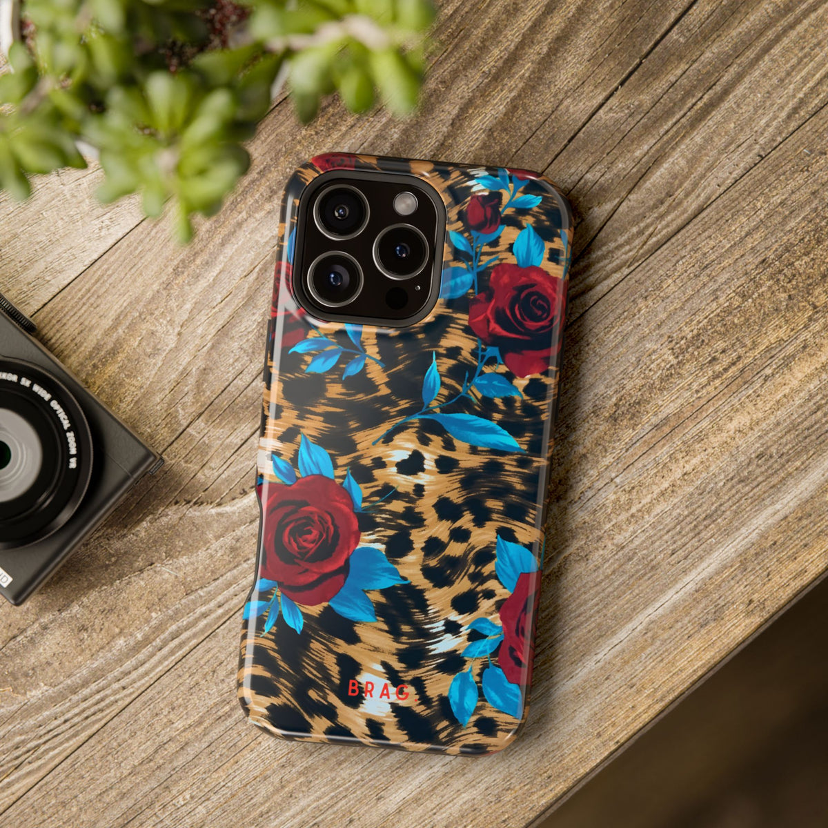 Wild Rose Magnetic Impact-Resistant Phone Case