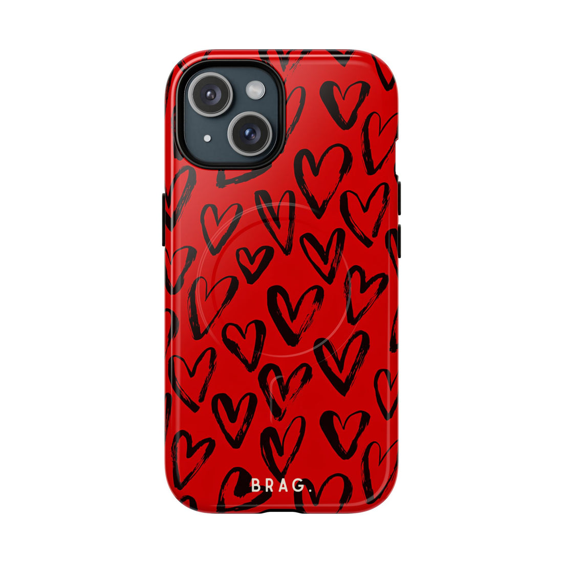 Fire Heart MagSafe Tough Phone Case — Magnetic Protective Cover
