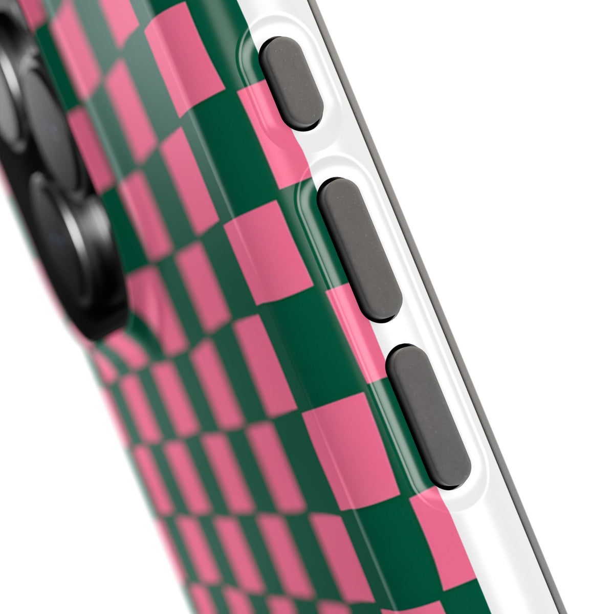 Rasberry Checks Magnetic Impact-Resistant Phone Case