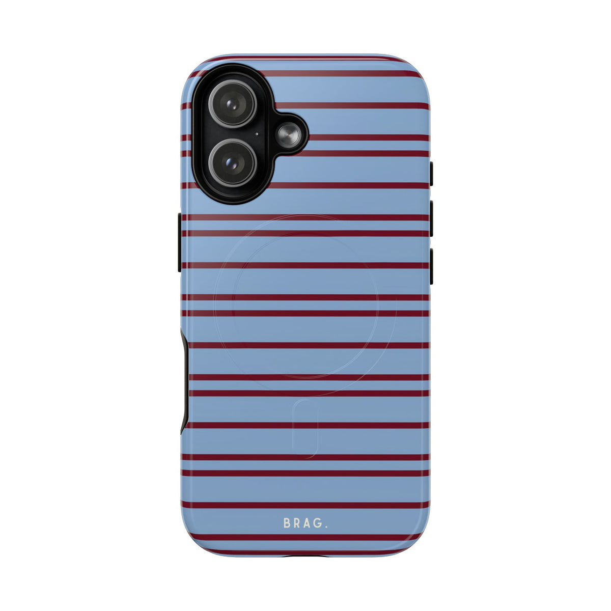 Nautical Stripe MagSafe Tough Phone Case — Magnetic Protective Cover