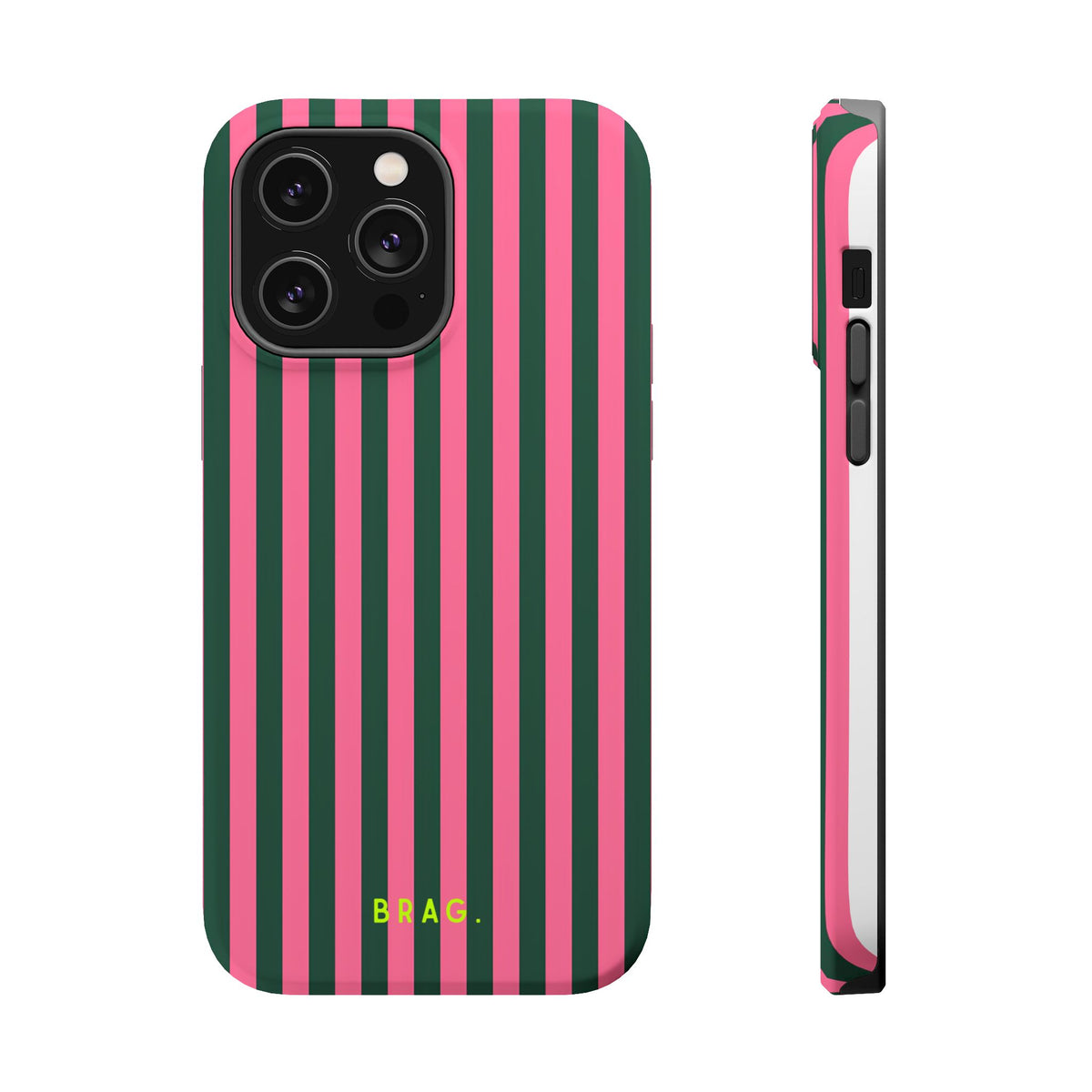 Flamingo Stripe Magnetic Impact-Resistant Phone Case