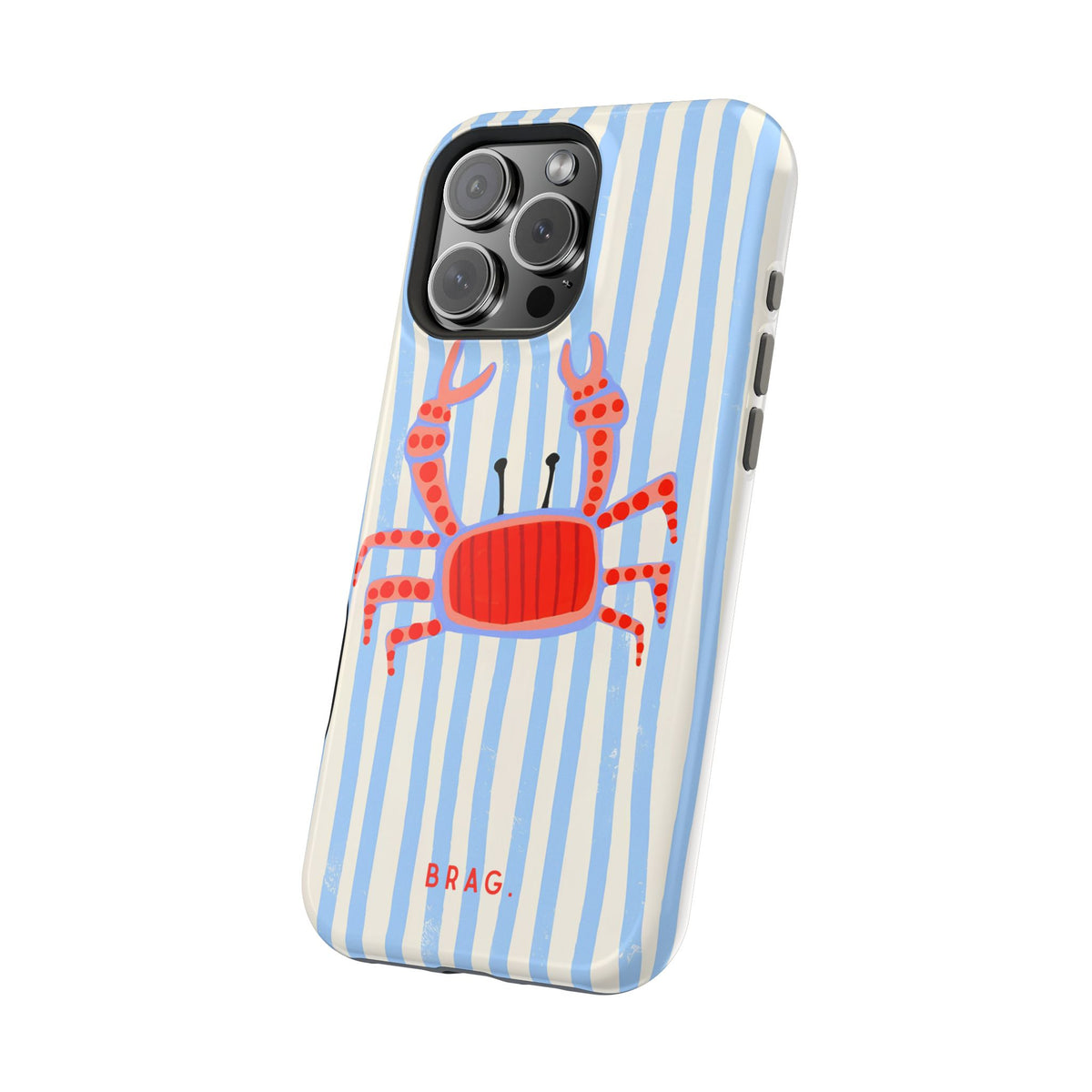 Azure Crab Magnetic Impact-Resistant Phone Case
