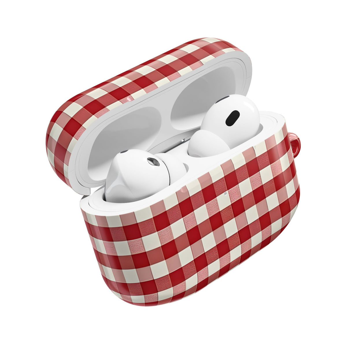 Red Gingham AirPod Case – Slim Protective Charging Case