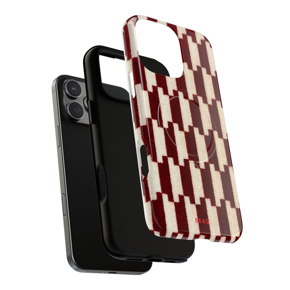 Wine & Cream MagSafe Tough Phone Case — Magnetic Protective Cover