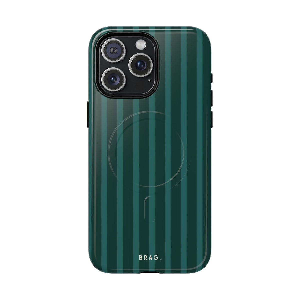 Forest Stripe MagSafe Tough Phone Case — Magnetic Protective Cover