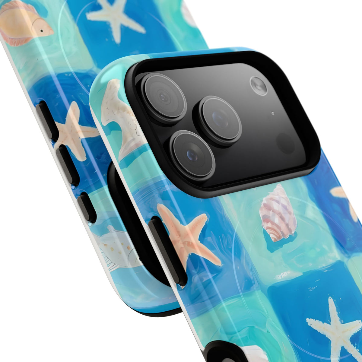 Saltwater Tiles MagSafe Tough Phone Case — Magnetic Protective Cover