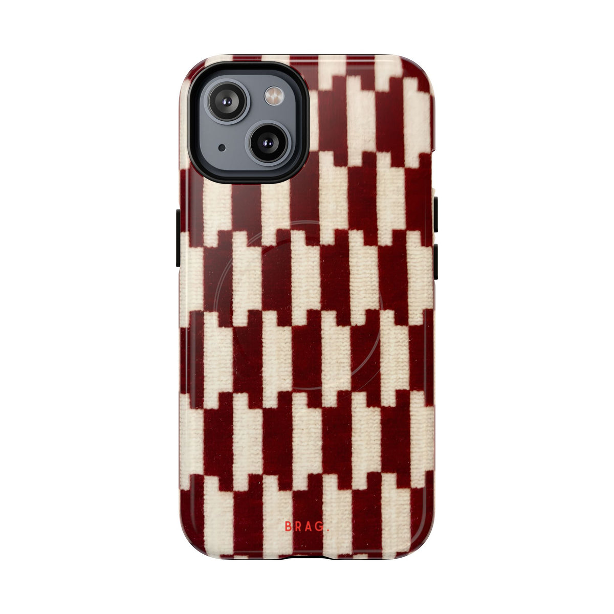 Wine & Cream MagSafe Tough Phone Case — Magnetic Protective Cover